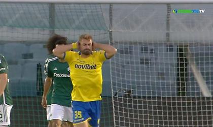 Μεγάλη ευκαιρία για τον Παναιτωλικό με το μακρινό σουτ του Μαυρία