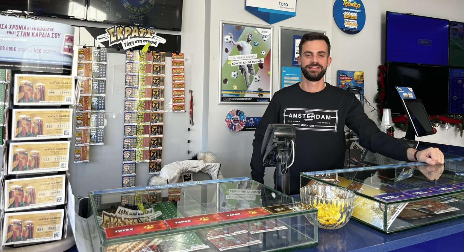 Πρωτοχρονιάτικος μποναμάς 10.000 ευρώ για τυχερό παίκτη του FreeWin σε κατάστημα ΟΠΑΠ
