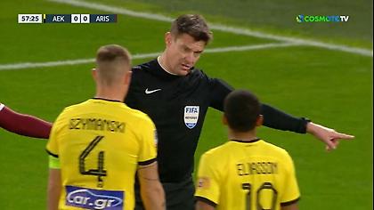 Το πέναλτι στον Σιμάνσκι που ζήτησε η ΑΕΚ