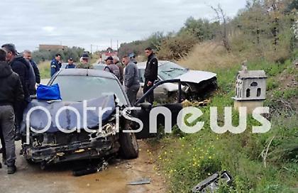 Τέσσερις τραυματίες σε τροχαίο στα Σπάτα Αχαΐας – Απεγκλωβίστηκαν από πυροσβέστες