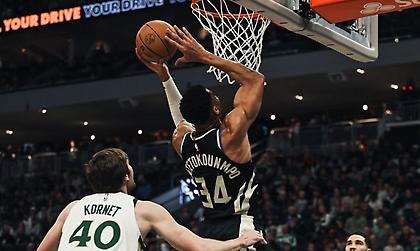 Τα highlights του Γιάννη και οι 6 πόντοι του Θανάση στον θρίαμβο των Μπακς επί των Σέλτικς