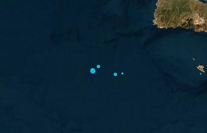 Σεισμική δόνηση 4,3 Ρίχτερ ανοιχτά της Κρήτης τα ξημερώματα