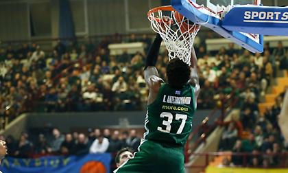 Ο... ιπτάμενος Αντετοκούνμπο και η τρίποντη «καταιγίδα»: Τα highlights της νίκης του Παναθηναϊκού AKTOR στο Λαύριο