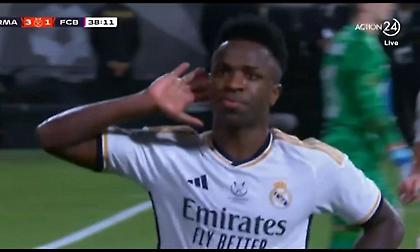 Τρομερός Βινίσιους, έκανε χατ τρικ από το ημίχρονο κόντρα στην Μπαρτσελόνα!