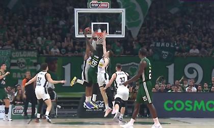 Μυθικό buzzer beater κάρφωμα από Λεσόρ που έκανε poster δύο παίκτες της Παρτίζαν!