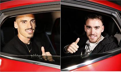 Τα πρώτα... κλικ από την άφιξη των Τσικίνιο και Όρτα για τον Ολυμπιακό