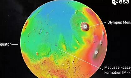 Βρέθηκε θαμμένος πάγος νερού στον ισημερινό του Άρη με πάχος πάνω από 2 μίλια