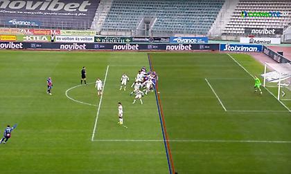 Ακυρώθηκε γκολ του Βόλου κόντρα στον ΠΑΟΚ μέσω VAR για offside