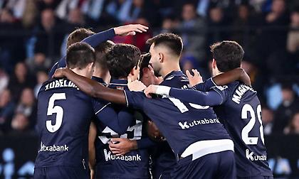 Έφυγε με αγχωτικό διπλό από την έδρα της Θέλτα και παρέμεινε σε τροχιά Ευρώπης η Σοσιεδάδ