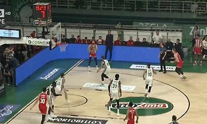 Ένσταση του Παναθηναϊκού στο ημίχρονο για καλάθι του Πίτερς που μέτρησε για τρεις!