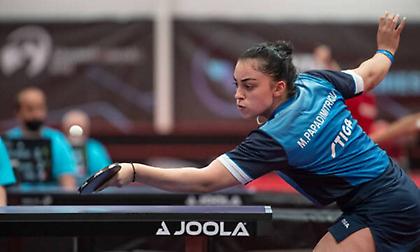 Ευρωπαϊκό Πρωτάθλημα πινγκ πονγκ Under 21: Αποκλείστηκε στο στάδιο 1 του απλού η Παπαδημητρίου