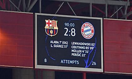 Πέντε γκολ plus κατά της Μπαρτσελόνα… από το 8-2 της Μπάγερν Μονάχου!