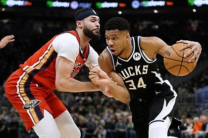 Οι Μπακς διέλυσαν τους Πέλικανς, με «30άρα» του Γιάννη