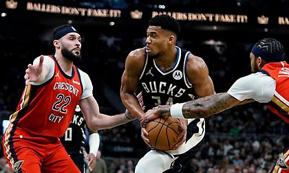 Tα highlights της 30άρας του Γιάννη Αντετοκούνμπο κόντρα στους Πέλικανς