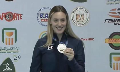 Ξανά στο βάθρο του Παγκοσμίου Κυπέλλου στο Κάιρο η Κορακάκη: Αργυρό στα 25μ