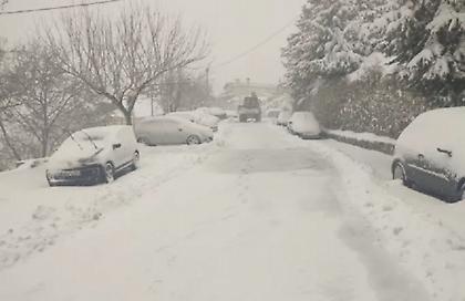 Ηράκλειο: Προειδοποίηση προς τους οδηγούς λόγω της χιονόπτωσης