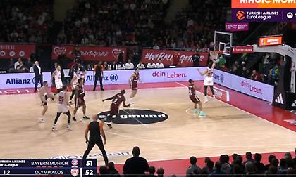 Το buzzer beater δίποντο του Πετρούσεφ αλά... βολεϊ στην 3η περίοδο!