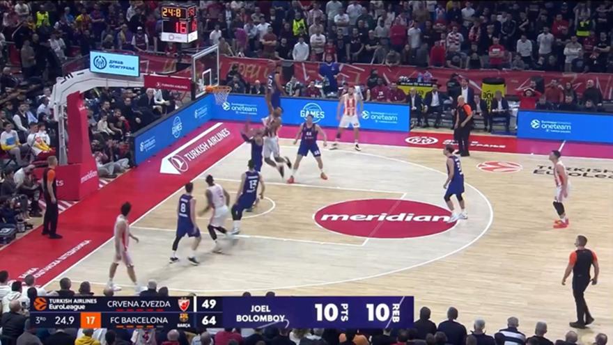 Ερυθρός Αστέρας-Μπαρτσελόνα: Τρομερό κάρφωμα του Μπολομπόι