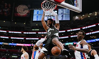 Γλίτωσαν το... κάζο από τους Πίστονς με «καυτό» Πολ Τζορτζ οι Κλίπερς!