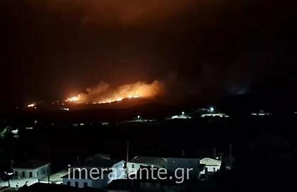 Υπό έλεγχο η φωτιά στη Ζάκυνθο - Παραμένουν ισχυρές δυνάμεις της πυροσβεστικής