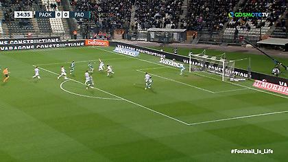 Η μεγάλη φάση του Μπερνάρ: Ελίχθηκε στην περιοχή του ΠΑΟΚ, πλάσαρε, αλλά έσωσε ο Κεντζιόρα!