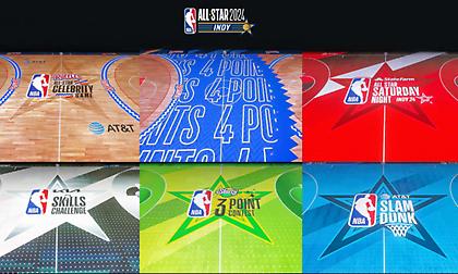 Το φοβερό διαδραστικό παρκέ για το All Star Game του ΝΒΑ - Θα εμφανίζονται πάνω ριπλέι και στατιστικά!