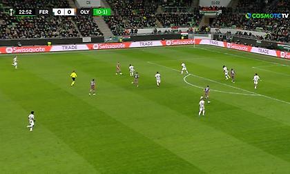 Το μαγικό τακουνάκι του Τσικίνιο που έκοψε τελευταία στιγμή η άμυνα της Φερεντσβάρος