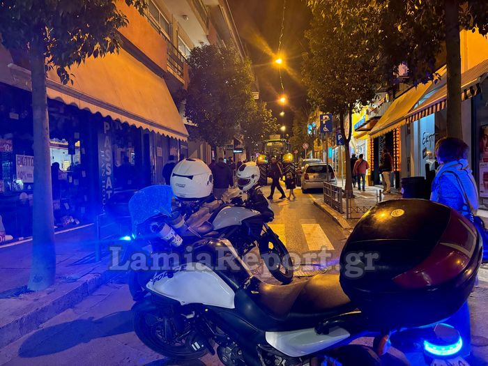 Λαμία: Τρελή πορεία για τρακτέρ στο κέντρο της πόλης