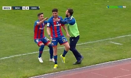 Έφερε τούμπα τον ΟΦΗ με πανέμορφη κεφαλιά του Σιέλη ο Βόλος!