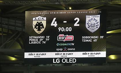 Τα highlights από τη χορταστική νίκη της ΑΕΚ επί του ΠΑΣ Γιάννινα