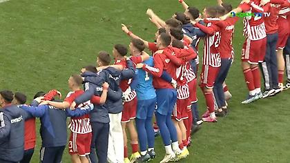 «Είσαι στο μυαλό κάτι μαγικό» - Οι τρελοί πανηγυρισμοί των παικτών της Κ19 του Ολυμπιακού