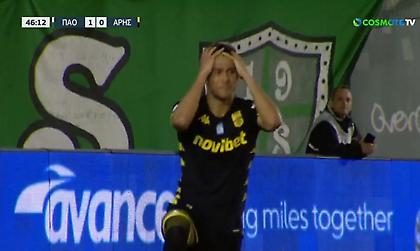 Πλησίασε στην ισοφάριση ο Άρης με εξ επαφής κεφαλιά του Ζαμόρα