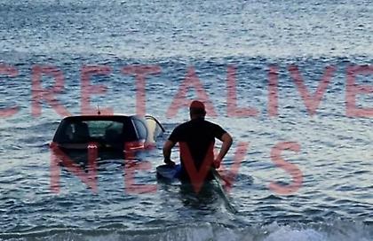 Απίστευτο περιστατικό στο Ηράκλειο: Καυγάδισαν και της έριξε το αυτοκίνητο στη θάλασσα