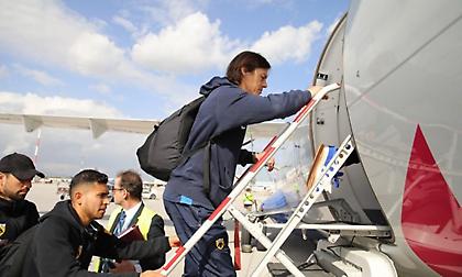 Έφτασε Θεσσαλονίκη η ΑΕΚ - Με Αραούχο και Ρότα η αποστολή