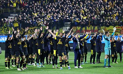 Τα highlights του Άρη-Παναιτωλικός και οι πανηγυρισμοί των «κίτρινων» στο φινάλε