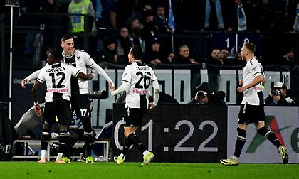 Ηττήθηκε από την Ουντινέζε και βλέπει την Ευρώπη να απομακρύνεται η Λάτσιο - Ντεμπούτο στο πρωτάθλημα για Μανδά