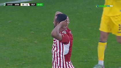Άγγιξε το 2-0 ο Ολυμπιακός, έκανε μυθική επέμβαση στο σουτ του Ελ Κααμπί ο Μισπάτι!