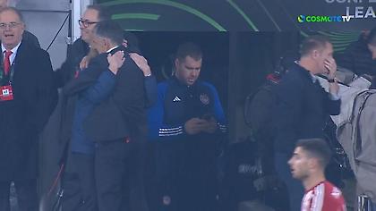 Η αγκαλιά Μεντιλίμπαρ-Μαρίνας και οι πανηγυρισμοί μετά την επική πρόκριση του Ολυμπιακού