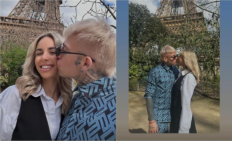 Στο Παρίσι με την εντυπωσιακή Ελληνίδα σύντροφό του ο Μπράντον Τόμας