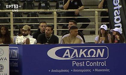 Τάισον και Γιόνι στο «Παλατάκι», παρακολουθούν από κοντά την αναμέτρηση του ΠΑΟΚ με τον Παναθηναϊκό