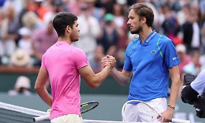 Αλκαράθ και Μεντβέντεφ στον τελικό του indian Wells