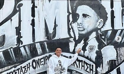 Το εκπληκτικό γκράφιτι του Τάισον στη Θεσσαλονίκη και το ευχαριστώ του Βραζιλιάνου στον κόσμο του ΠΑΟΚ!