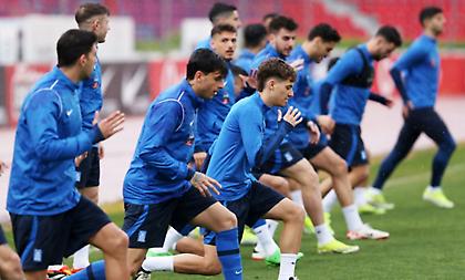 Φουλ κομπλέ η Εθνική στην προπόνηση της Τρίτης - Ενσωματώθηκε και ο Γιακουμάκης