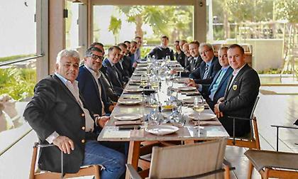 Γεύμα του Απόλλωνα Λεμεσού στην ΑΕΚ - Παρών ο Πόλυς Χατζηιωάννου και ο Γιώργος Σαββίδης (pics)