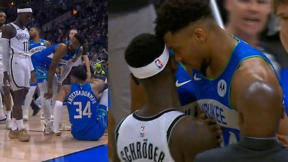 Αντετοκούνμπο για το επεισόδιο με Σρέντερ: «Όταν αντιδρώ έτσι υπάρχει λόγος»