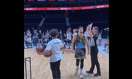 Άρης: Ο Επαμεινώνδας Επαμεινώνδας κέρδισε τον διαγωνισμό τριπόντων στο ANGT στο τελευταίο σουτ!