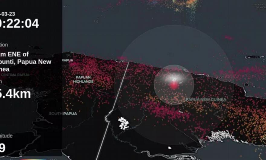 Μεγάλος σεισμός 6,9 Ρίχτερ στην Παπούα Νέα Γουινέα
