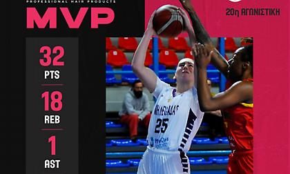 Πολυτιμότερη της 20ής αγωνιστικής της Α1 μπάσκετ γυναικών η Μανίς