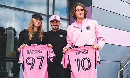 Συνάντηση με τον Μπέκαμ στο προπονητικό κέντρο της Ίντερ Μαϊάμι για Τσιτσιπά και Μπαντόσα