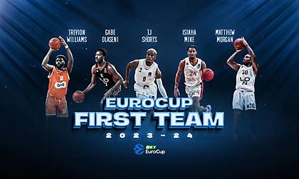 Με Σορτς και Γουίλιαμς η κορυφαία πεντάδα του Eurocup
